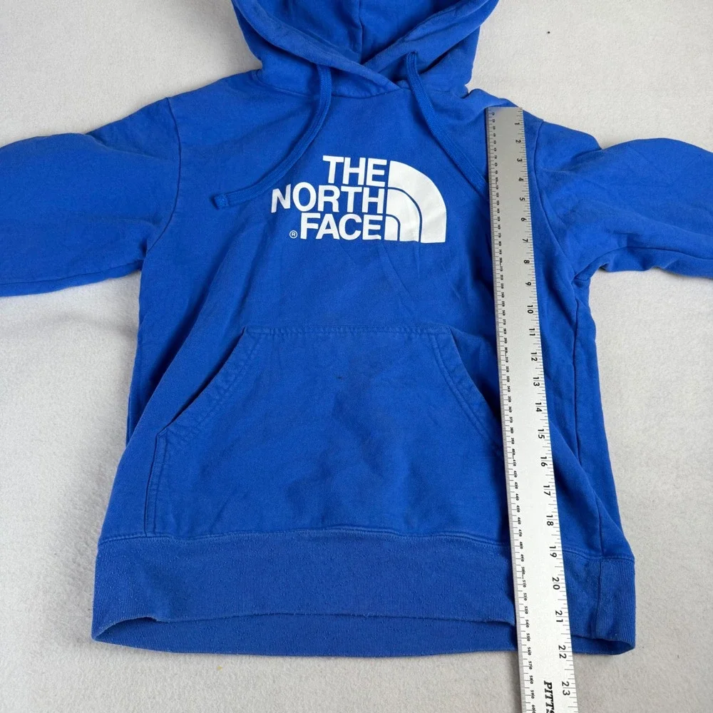 The North Face Mens Blue Half Dome Logo Pullover Hoodie Sweatshirt Small